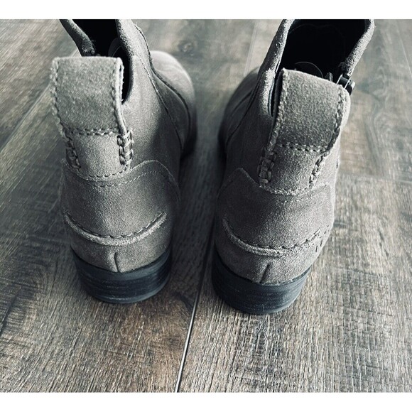 UGG Aureo Suede Side Zip Ankle Boots Olive Green Sz US 7.5/UK 5.5/UE 38.5 - Picture 10 of 13